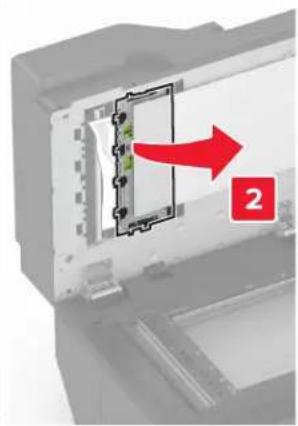 LEXMARK XC8163 - Bourrage papier dans le dispositif d'alimentation automatique - 5