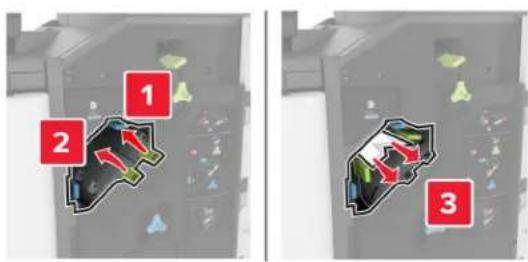 LEXMARK XC8163 - Bourrage papier derrière la porte J - 6
