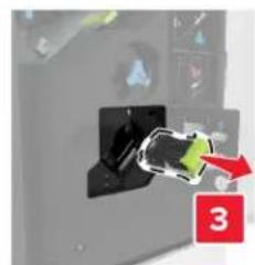 LEXMARK XC8163 - Bourrage d'agrafes derriere la porte J - 3