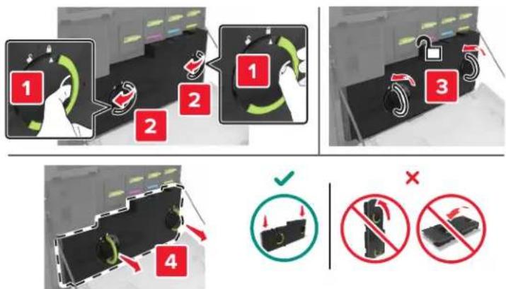 LEXMARK XC8163 - Remplacement de la courroie de transfert - 2