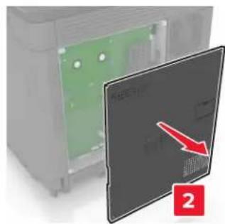 LEXMARK XC8163 - Installation d'une carte mémoire - 3