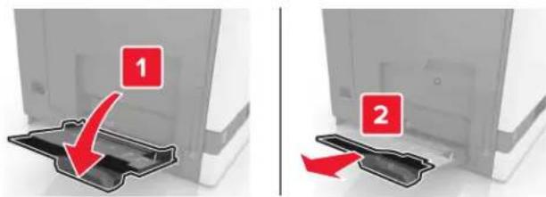 LEXMARK XC8163 - Chargement du chargeur multifonction - 1
