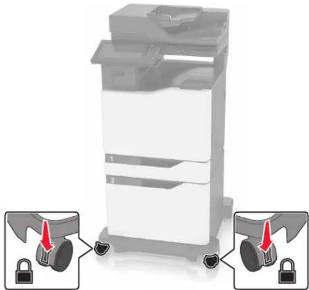 LEXMARK XC8163 - Installation de l'unité de finition d'agrafage/perforation multiposition - 1