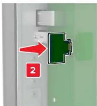 LEXMARK XC8163 - Installation d'une carte en option - 5