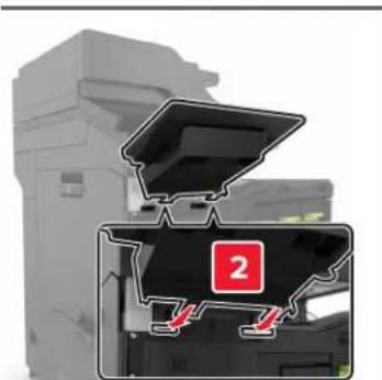 LEXMARK XC8163 - Installation du plateau pour clavier - 7