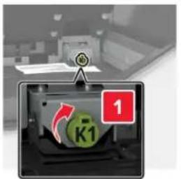 LEXMARK XC8163 - Bourrage papier derrière la porte K - 2