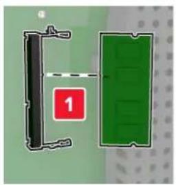 LEXMARK XC8163 - Installation d'une carte mémoire - 4