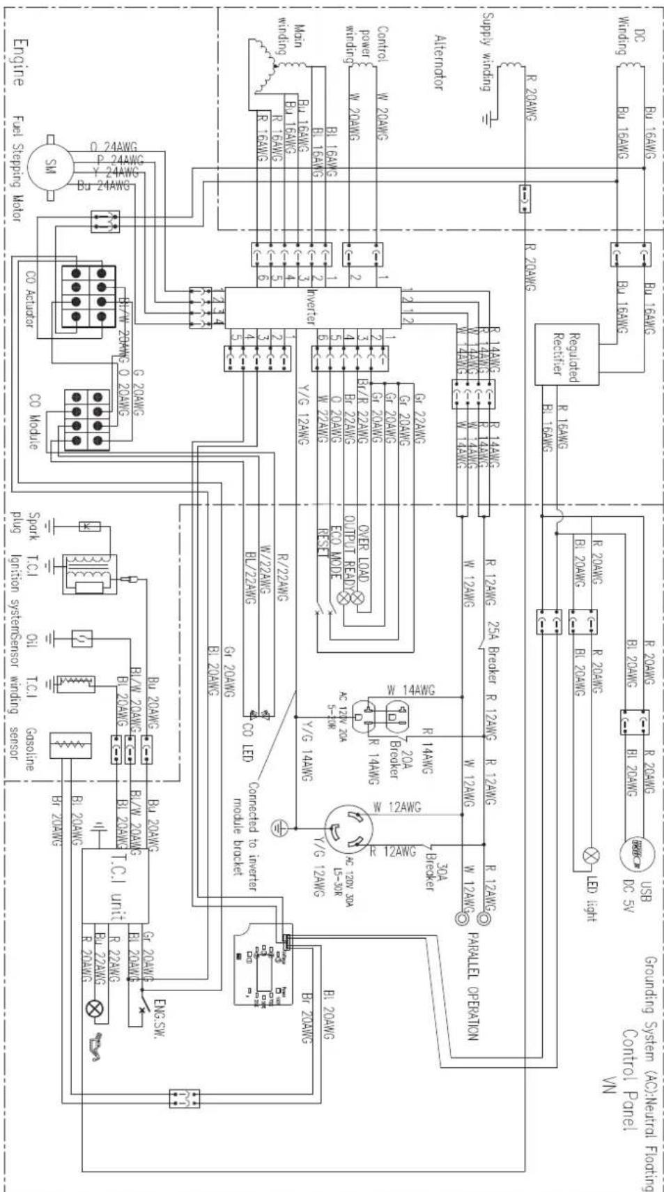 WESTINGHOUSE iGen4500cv - SCHEMATICS SCHEMATICS - 1