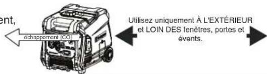 WESTINGHOUSE iGen4500cv - UTILISATION CORRECT - 1