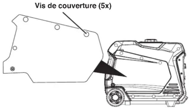 WESTINGHOUSE iGen4500cv - COUVERCLE DE SERVICE DU MOTEUR - 1