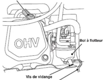 WESTINGHOUSE iGen4500cv - VIDANGE DU FLOTTEUR - 1