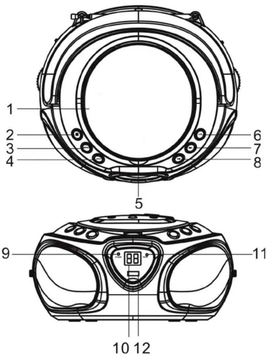 Auna Roadie Boombox - Instrucciones de la bateria - 1