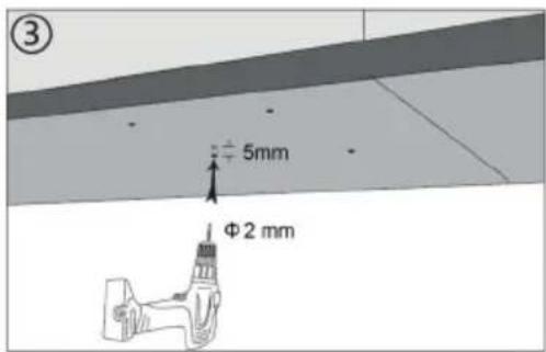 ③ 5mm Φ2 mm