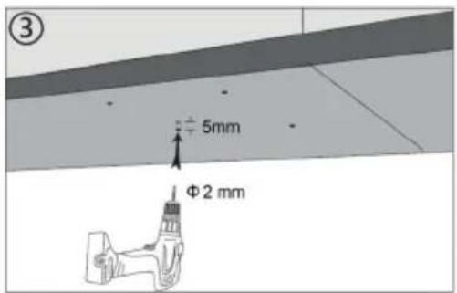 ③ 5mm Φ2 mm
