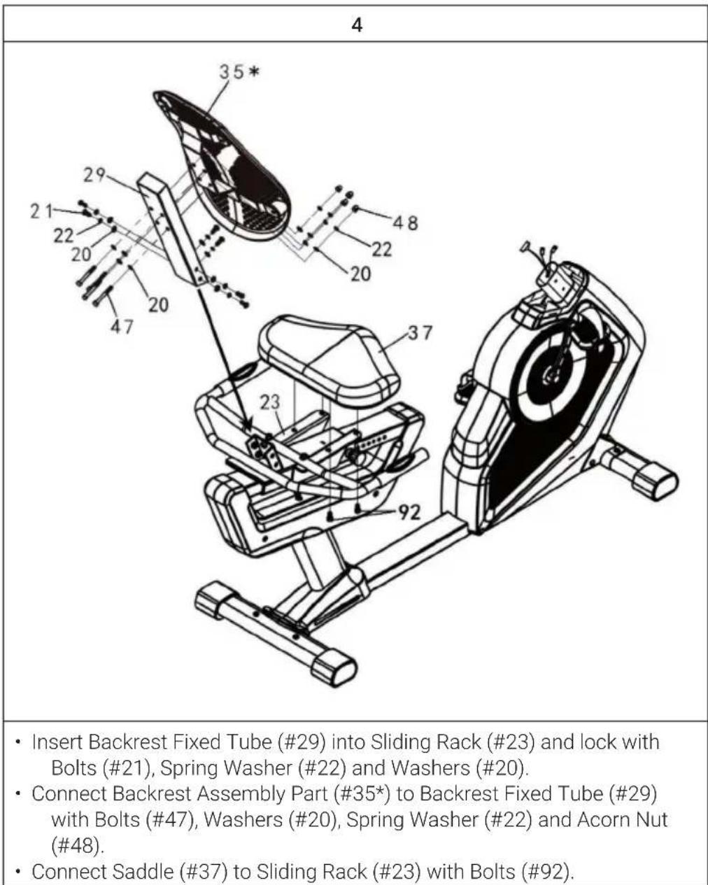 Capital Sports Evo Deluxe Cardiobike - ASSEMBLY - 3
