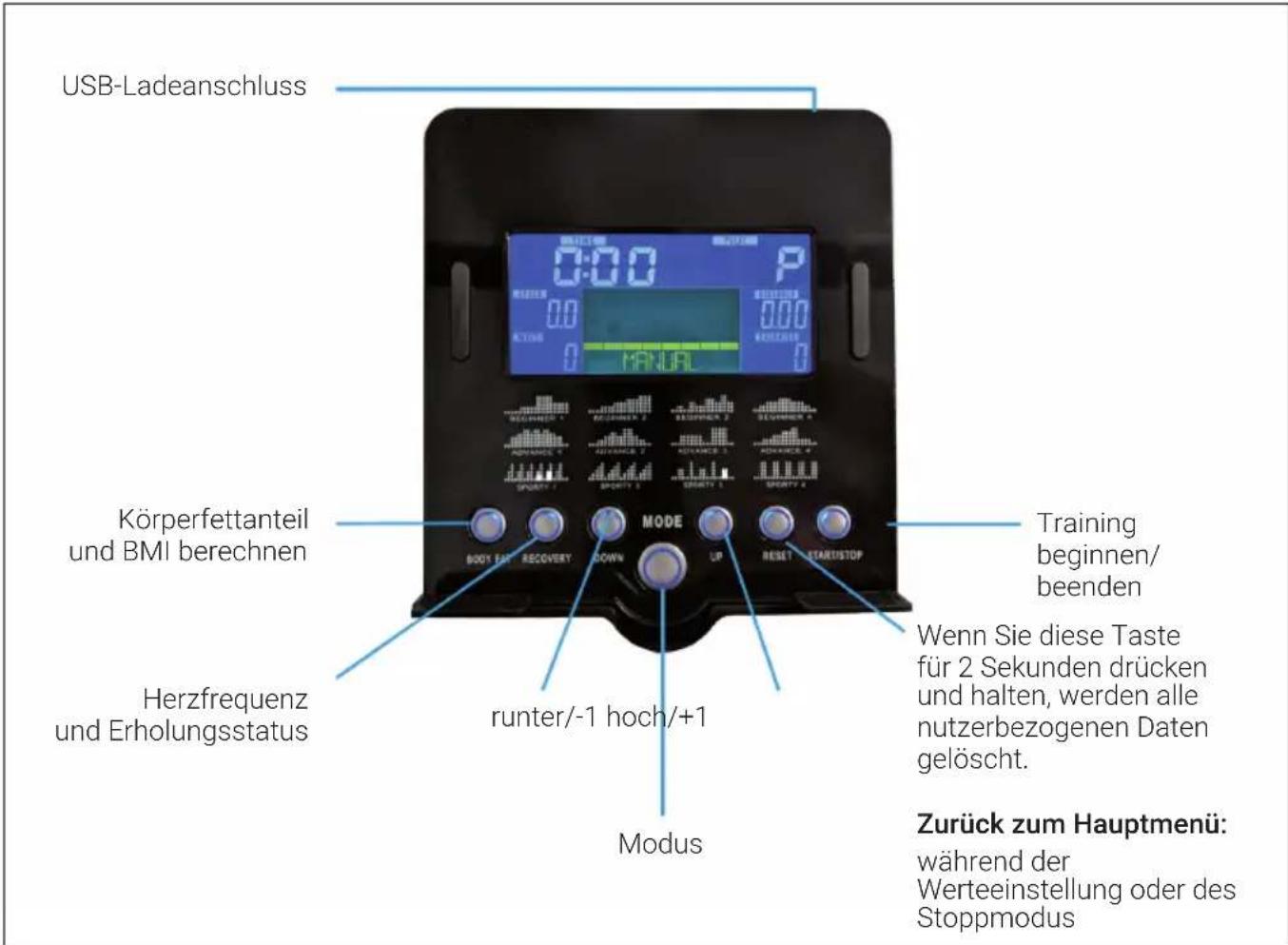 Capital Sports Evo Deluxe Cardiobike - AUFWÄRMUNG VOR DEM TRAINING - 2