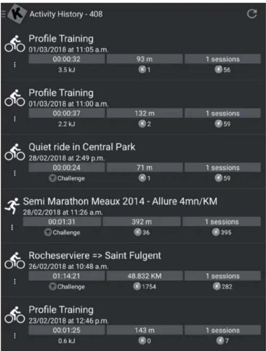 Capital Sports Evo Deluxe Cardiobike - Activity History - 1