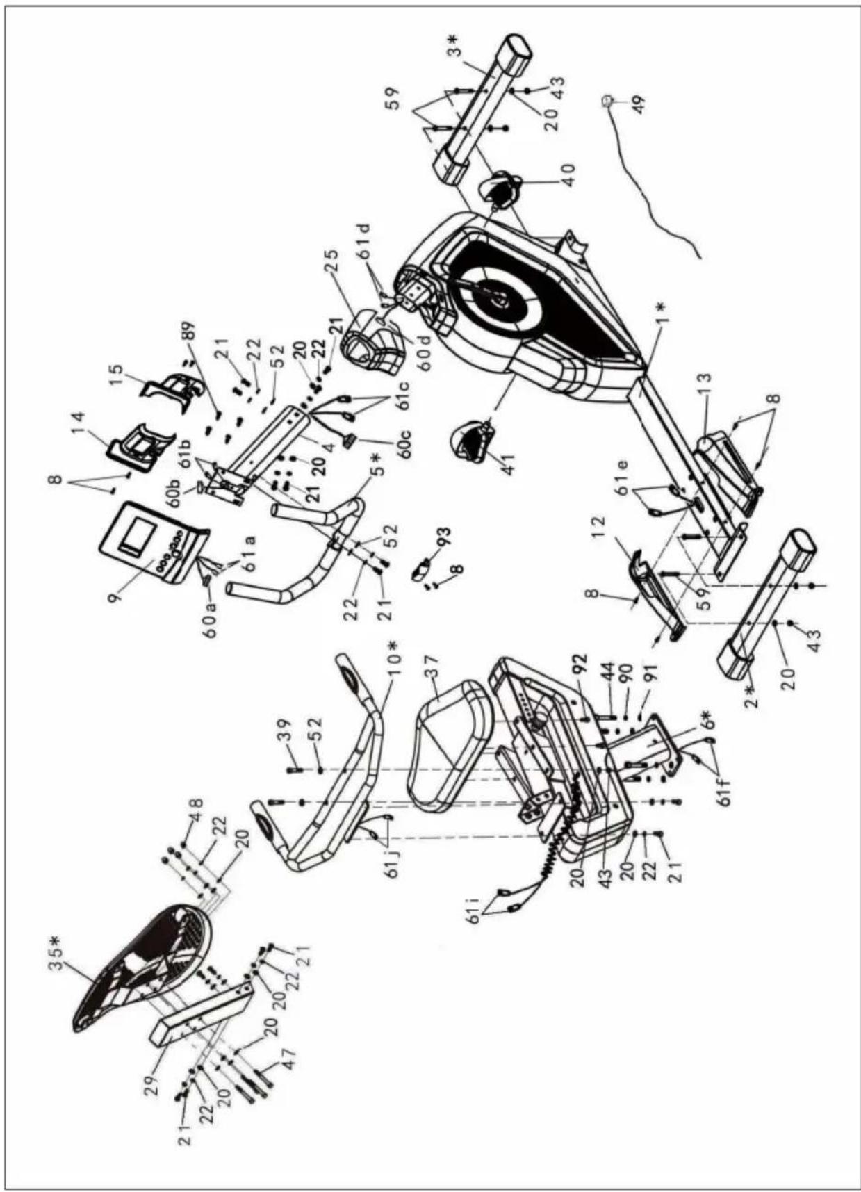 Capital Sports Evo Deluxe Cardiobike - DESCRIZIONE DEL DISPOSITIVO E COMPONENTI SINGOLI - 1