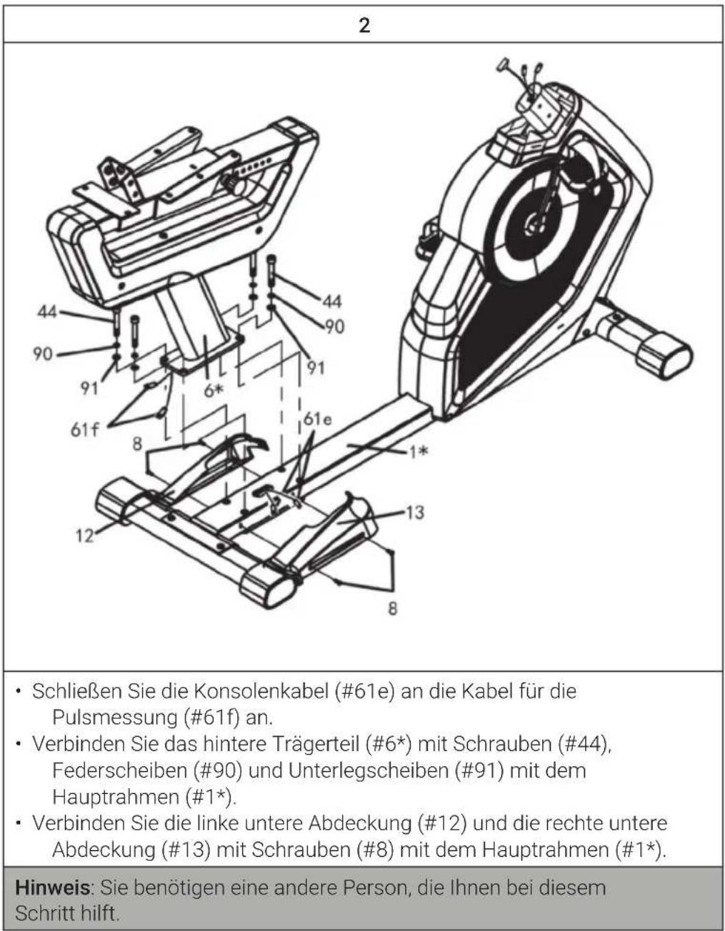 Capital Sports Evo Deluxe Cardiobike - ZUSAMMENBAU - 2