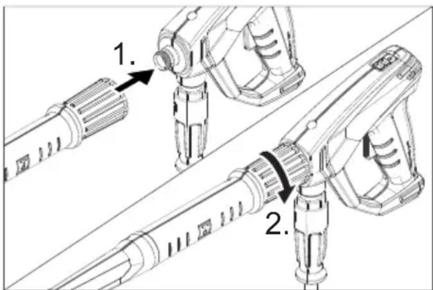 Kärcher HD 511 P Plus - Tartozékok felszerelése - 1