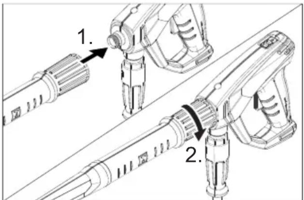 Kärcher HD 511 P Plus - Montarea accesorilor - 1