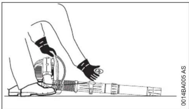 STIHL BR 450 C - Motor starten / abstellen deutsch - 1