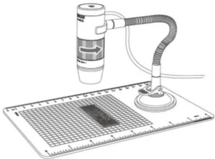 Reflecta DigiMicroscope Flex - Observar utilizar el soporte del microscopio - 1