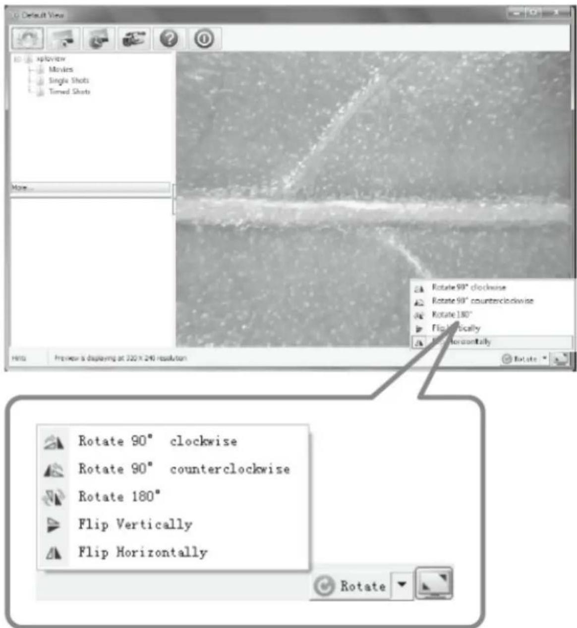 Reflecta DigiMicroscope Flex - Bild drehen/spiegeln - 1