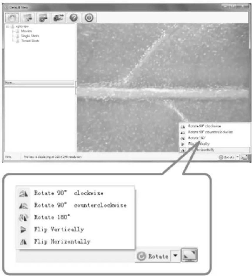 Reflecta DigiMicroscope Flex - Rotation/pivotement de l'image - 1