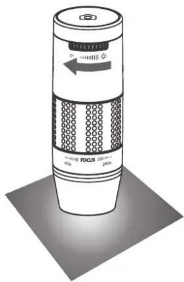 Reflecta DigiMicroscope Flex - Adjusting the LED light intensity - 2