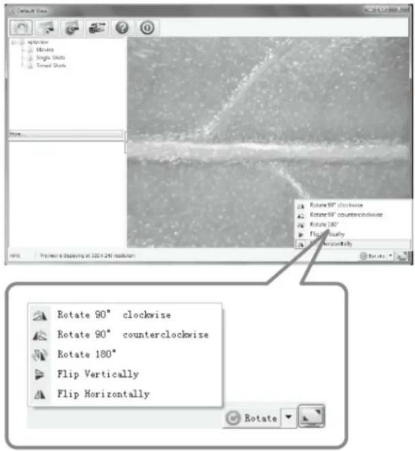 Reflecta DigiMicroscope Flex - Afbeelding draaien/spiegelen - 1