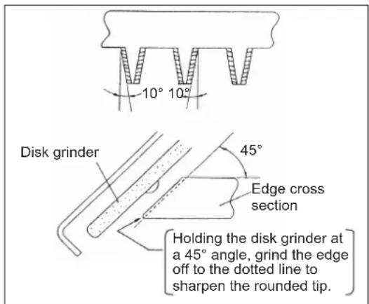 DOLMAR HT2375D - Adjusting blade clearance - 2