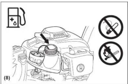 DOLMAR HT2375D - Faire le plein d'essence - 3
