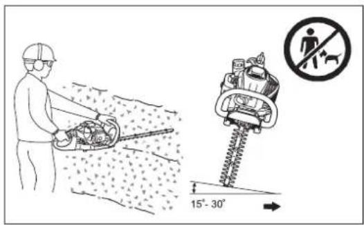 DOLMAR HT2375D - DE MOTOR UITSCHAKELEN - 2