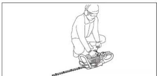 DOLMAR HT2375D - DE MOTOR STARTEN - 4