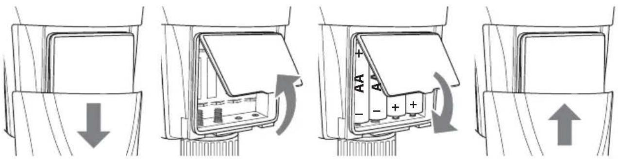 PARKSIDE PWT 11 A1 - Indsætning/udskiftning af batterier - 1