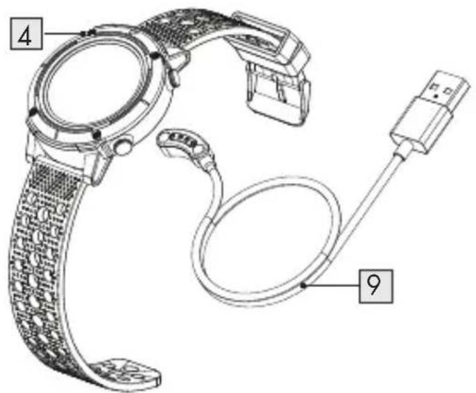 SILVERCREST SSG 500 - - Charging the battery - 1