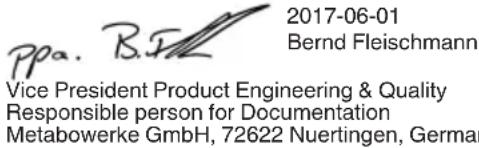 METABO LC 12 - Déclaration de conformité - 2