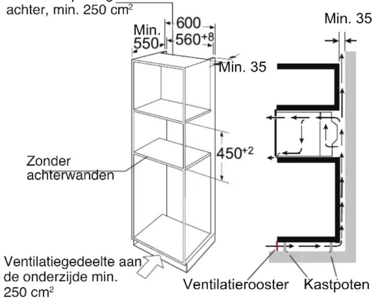 BLAUPUNKT 5MA46510 - Inbouwafmetingen - 1