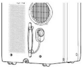 SHARP ULY12EAW - Installation des crochets du cordon d'alimentation - 2