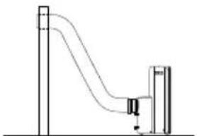 SHARP ULY12EAW - Nota sull'installazione del tubo di scarico del calore - 1
