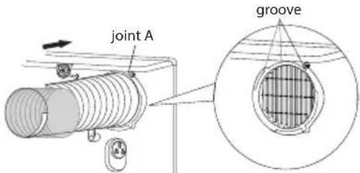 SHARP ULY12EAW - Install heat discharge pipe - 2