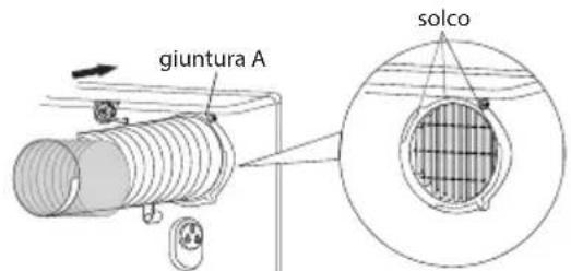 SHARP ULY12EAW - Installare il tubo di scarico del calore - 2