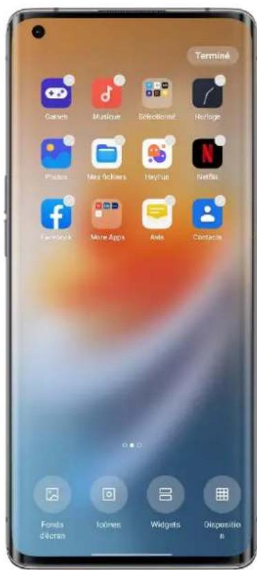 OPPO Find X5 Pro - Organiser vous écran d'accueil en un cli - 1
