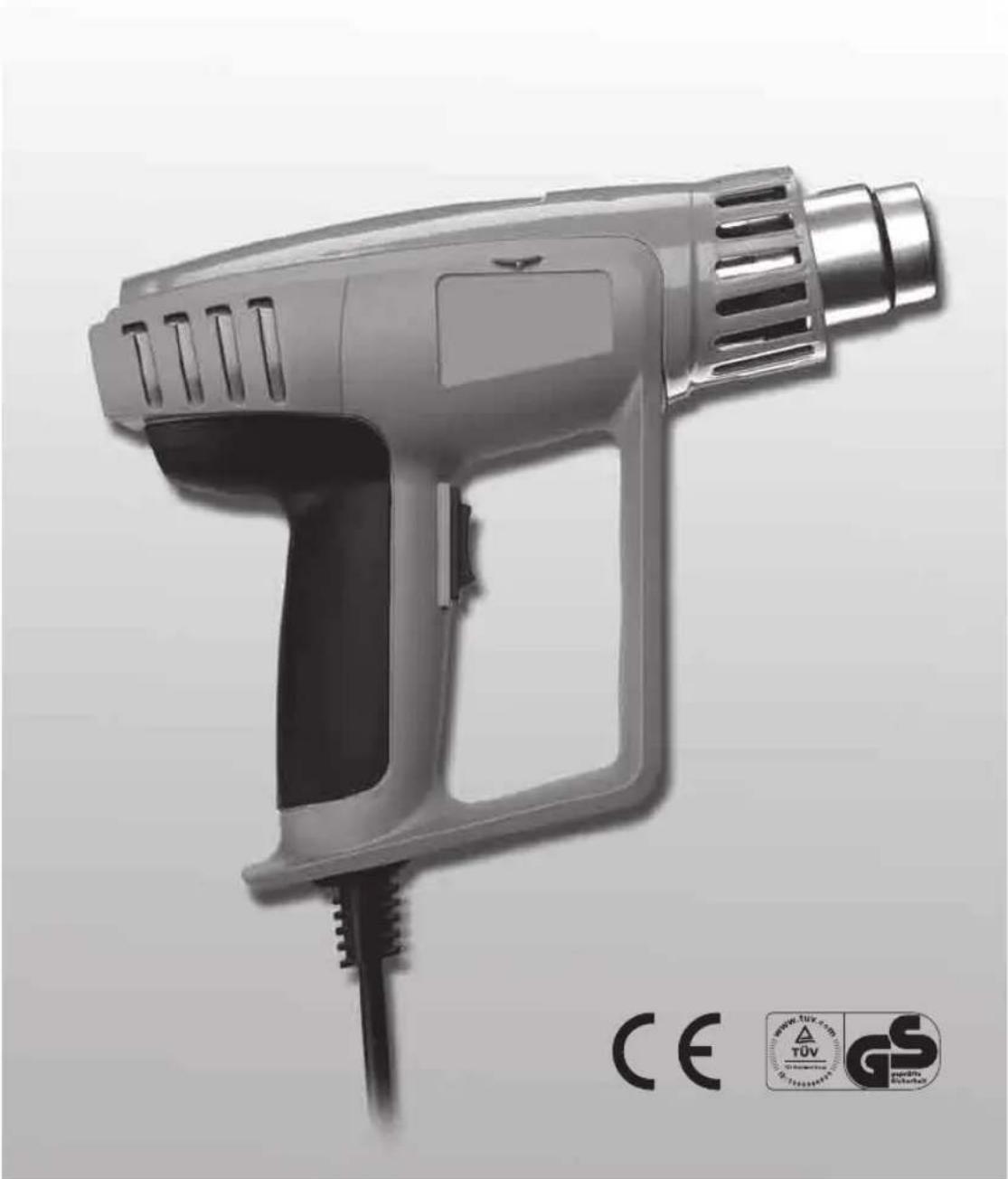 GlobalTronics GTHAG01 - Mode d'emploi & consignes de sécurité Décapeur thermique GT-HAG-01 - 1