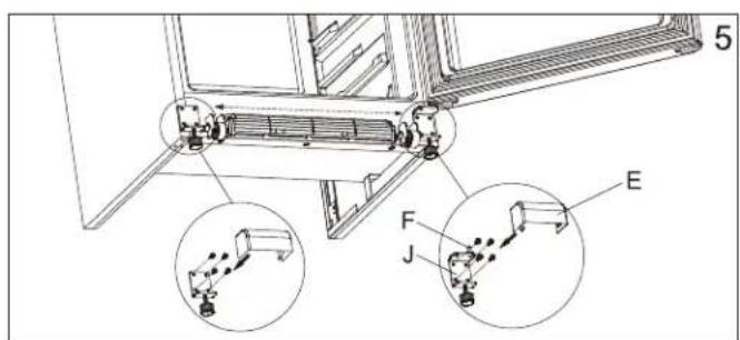 DANBY DUF167A4BSLDD - DOOR REVERSAL INSTRUCTIONS - 5