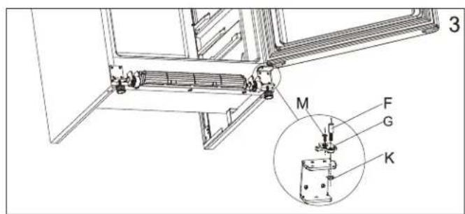 DANBY DUF167A4BSLDD - DOOR REVERSAL INSTRUCTIONS - 3