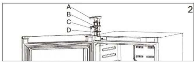 DANBY DUF167A4BSLDD - INSTRUCCIONES DE REVERSION DE PUERTA - 2