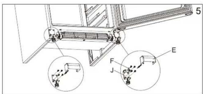 DANBY DUF167A4BSLDD - INSTRUCTIONS D'INVERSION DE PORTE - 5