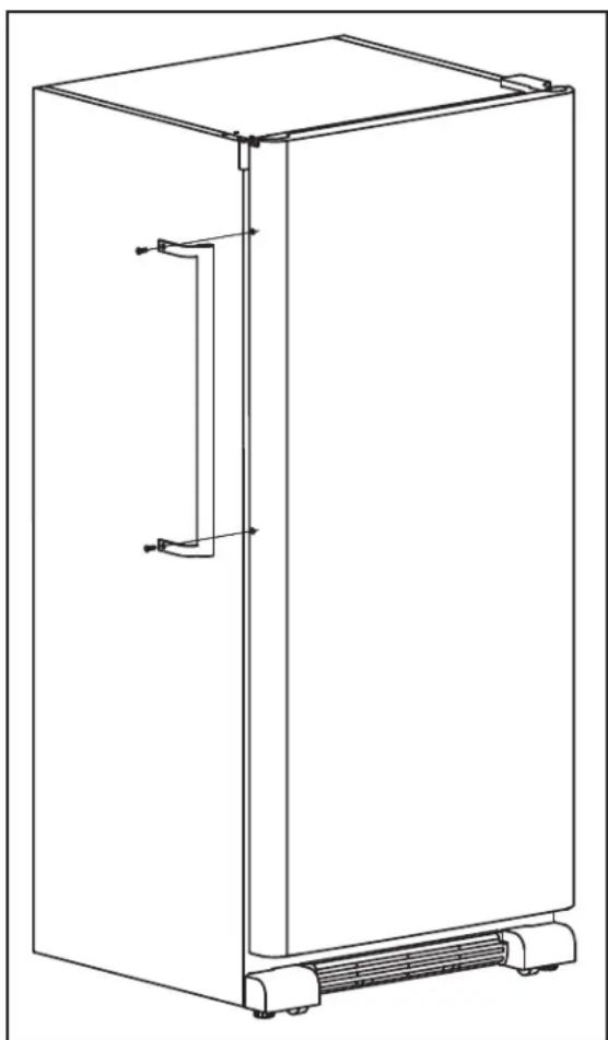 DANBY DUF167A4BSLDD - HANDLE INSTALLATION - 1